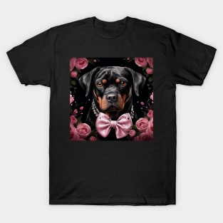 Rose Rottweiler T-Shirt